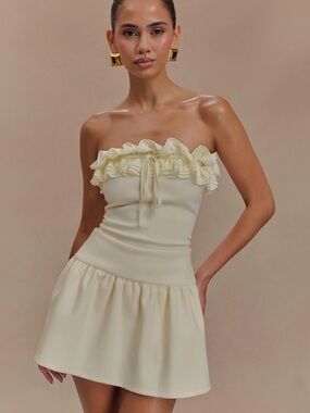 NWT Meshki Jennie Frill Hem Mini Skort - Size XXS